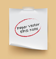 paper note isolated vector image