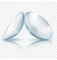 realistic contact lenses vector image vector image
