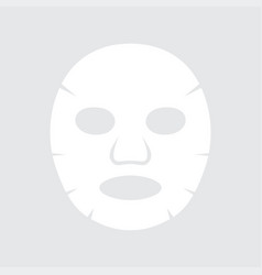 Facial mask flat icon Royalty Free Vector Image