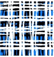 hand painted plaid pattern vector image vector image