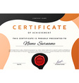 certificate design premium present vector image