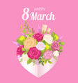 happy 8 march decoration vector image