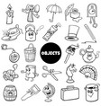 home related objects big set cartoon vector image