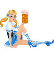 oktoberfest girl vector image vector image