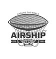 airship tours antique aviation travel icon vector image