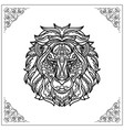 lion entangle arts isolated on white background vector image