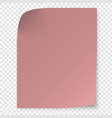 sticky note isolated on transparent background vector image vector image