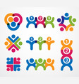 teamwork businessman unity and cooperation vector image
