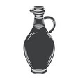 glass bottle jug glyph icon vector image vector image