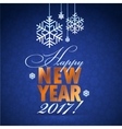 happy new year greeting card background vector image