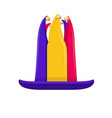 high jester hat with bells vector image vector image