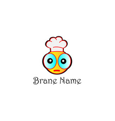 Modern concept funny face logos for businesses Vector Image