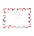 a message frame for valentines day vector image