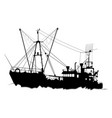 fishing trawler vector image