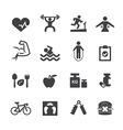 fitness icon vector image