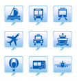 vehicle icons vector image vector image