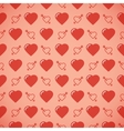 lovely heart romantic pattern vector image