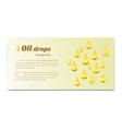 oil drops background with place for text vector image