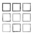 set of square frames drawn 4 vector image
