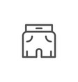 shorts line icon vector image