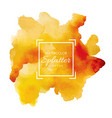 hand drawn watercolor splatter designs vector image