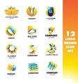 logo icon design elements set vector image vector image