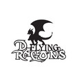 dragon letter vector image vector image