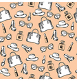 seamless hipster fashion pattern retro design vector image