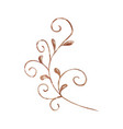 watercolor brown branch for decoration vector image vector image