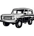 classic truck muscle car stencil vector image