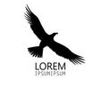 icon of a black eagle vector image