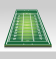 american football field and tactics isolated vector image