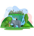 climate and weather change planet eco friendly vector image