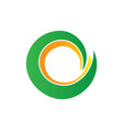 abstract circle swirl logo image vector image vector image