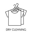 dry cleaning service company shirts on hangers vector image