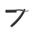 straight razor sign vector image
