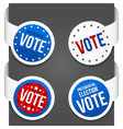 left and right side signs - vote vector image