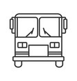 bus linear icon vector image vector image