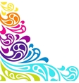 color splash waves abstract background vector image
