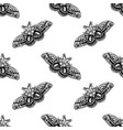 hand drawn background with moth seamless vector image vector image