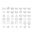 laundry icon thin line set vector image