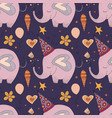 birthday seamless pattern cute greeting vector image