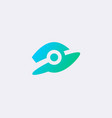 global search eye logotype abstract start success vector image