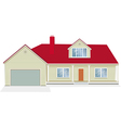 house with garage vector image
