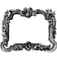 victorian floral frame vector image vector image