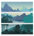 picturesque landscape horizontal banners vector image