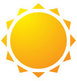 sun with corona icon simple geometric clip art vector image