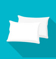 white pillow cushion vector image vector image