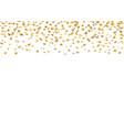 gold star confetti background vector image