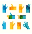hands vector image